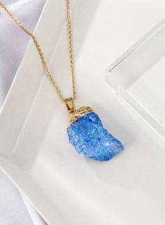 Type:Pendant Necklaces Material:Stone Color:Blue Style:Casual Metal Color:Gold You may also like: https://www.etsy.com/listing/809377103/bamboo-earrings-door-knocker-earrings?ref=shop_home_feat_1&frs=1 https://www.etsy.com/listing/823452979/kids-bamboo-earrings-kids-door-knocker?ref=shop_home_feat_3&frs=1 Monogram Necklace Gold, Name Earrings, Bamboo Earrings, Chakra Necklace, Crystal Necklaces, V Day, Monogram Necklace, Valentines Necklace, Name Jewelry