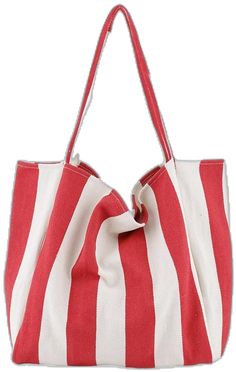 Spring Trendy Canvas Bag With Adjustable Strap, Trendy Summer Shoulder Bag, Trendy Summer Canvas Bag With Adjustable Strap, Casual Summer Canvas Shopping Bag, Casual Summer Canvas Bag For Shopping, Casual Canvas Bag For Summer Shopping, Trendy Beach Bag For Shopping, Red Large Capacity Bag For Summer, Vacation Cotton Shoulder Bag With Adjustable Strap