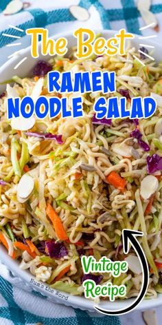 the best ramen noodle salad recipe