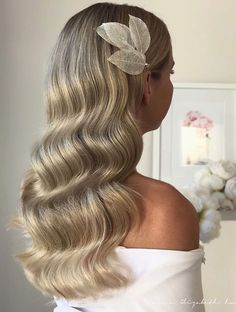 Glam Hairstyles, Elegant Bridal Hair, Gorgeous Wedding Hairstyles, Hairstyles Theme, Wedding Readings, Wedding Hairstyles Bride, Hollywood Waves, Best Wedding Hairstyles, Updo Hairstyle