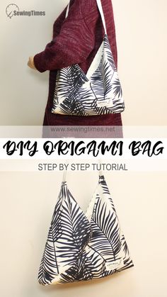 an origami bag with the text step by step instructions on how to make it