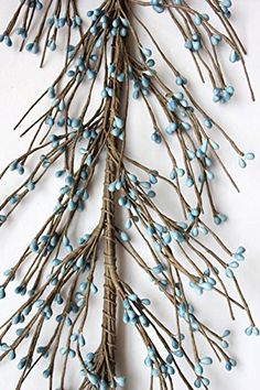 PRICES MAY VARY. Garland with realistic country blue colored berries Garland is 54 - 60 inches long Use the garland for year round and Thanksgiving decorating Use to decorate doorways, tables, mantels, staircases, windows, shelves, cabinets and more Hand wrapped garland has a wire core center and bends for a variety of decorating possibilities Item #：AR1956C-7

 Brand: Evron International

 Color：Country Blue

 Item Description:
 Garland with realistic country blue colored berries
 Garland is 54 Rice Berry, Primitive Garland, Grapevine Garland, Pip Berry Garland, Navy Blue Decor, Thanksgiving Decorating, Christmas Tinsel, Paper Flower Decor, Berry Garland