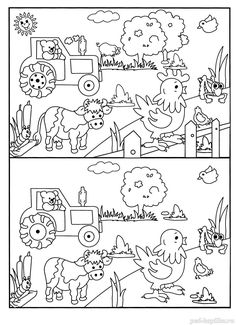 farm animals coloring pages for kids to print out and color on the page with pictures