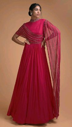 Floor Length Gown Indian, Indowestern Gowns Wedding, Georgette Gowns Indian, Georgette Dress Gowns, Kalki Fashion Gowns, Black Dress Outfit Party Indian, Indowestern Gown Party Wear, Drape Gowns Designer, Gown Designs Indian