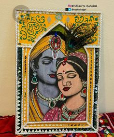 Goloka-Vasini Gopi Gopisha Gopa-Matrika Sananda Paramananda Nanda-Nandana-Kamini“ Radhe Krishna ❌Do Not Copy without permission🚫 ❇️If you are recreating my art then please give credits ✍🏻lippan art with my Radha Krishna artwork on mdf jharoka by @adikala_craft_store ❤️Hope you guys like it 😍 Please share your views ❤️❤️ • • 👩🏻‍🎨 #rsfinearts_mandalas 👩🏻‍🎨 • • • • #ilovesharingmandala #mandalaslovers #_mandala_drawings #radha #krishna #potpourriofartists #zentanglekiwi #mandalagalaxy #rsf... Radhe Krishna Lippan Art, Radha Krishna Lippan Art Mirror, Radha Krishna Lippan Art, Radha Krishna Mandala Art, Krishna Lippan Art, Krishna Mandala Art, Radha Krishna Canvas, Krishna Artwork, Radha Krishna Painting