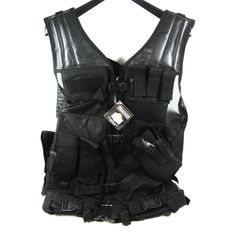 Vism Tactical Vest [2xl+] - Black Fully Adjustable Tactical Vest That Helps Keep Your Shooting Gear Organized For Easy Access, So That Your Shooting Gear Is Right Where You Need It When You Out In The Field. Heavy Duty Front Zipper And 2 Adjustable Quick Fastener Buckles Makes It Easy For You To Get Into The Vest For Secure Fit 3 Adjustable Side Straps On Each Side Of The Tactical Vest To Ensure A Secure Custom Fit To Your Body Tactical Vest Length Is Adjustable Via Triple Shoulders Hook And Loo Military Black Outerwear For Hunting, Black Military Vest For Outdoor Activities, Black Military Vest With Pockets, Black Tactical Vest For Outdoor Activities, Black Tactical Vest For Outdoor, Patagonia Down Sweater, H&m Men, Thermal Jacket, Long Rain Coat