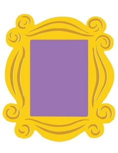 a yellow frame with a purple square in the middle