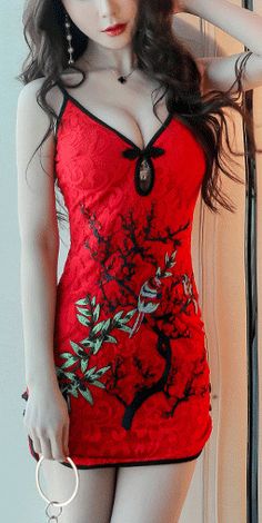 $39.90 - Cute sexy red floral chinese Tight Short mini dress  with v-neck. This beautiful dress is bodycon tight fitted. For classy women, elegant teens and seductive lady. Perfect for club, night out, evening, and nightclub. Model Outfit Ideas, Floral Short Dress, Club Mini Dress, Short Dresses Tight, Night Club Dresses, Party Night Club, Night Club Dress, Floral Dresses Short, Club Night