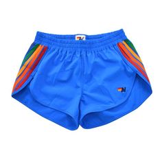 NEW WOMEN'S 5 STRIPE FLEX BOARD SHORTS - PARROT // RAINBOW - Aviator Nation Aviator Nation Shorts, Preppy Bottoms, Avatar Nation, Aviator Nation Outfit, Preppy Clothing, Preppy Clothes, Aviator Nation, Preppy Stuff, Preppy Pants