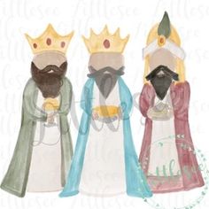 three wise men with crowns on their heads and the words wise men still see him