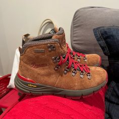 Women’s Danner Hiking Boots - Size 6 - Worn Once - Wore Them For 25 Minutes Then Realized Too Small, But I Forgot To Return. Basically Brand New. - They Come With A Danner Box, But It Is Not The Box For These Shoes. They Are From Another Pair, But I Do Not Have This Box Anymore. - Want To Try And Get Majority Of My Money Back. Suede Boots For Outdoor Activities, Danner Hiking Boots, My Money, I Forgot, The Box, Hiking Boots, Hiking, Size 6, Women Shoes