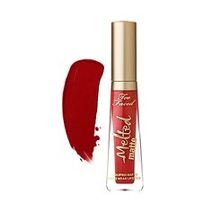 Long Wear Lipstick Too Faced Melted Matte, Longwear Lipstick, Beauty Land, Hot Lipstick, Too Faced Melted, Long Wear Lipstick, Cruelty Free Beauty, Matte Liquid Lipstick, Black Cherry