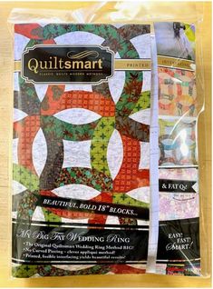 quiltsmart beautiful holiday blocks pattern in the package, with instructions for each piece