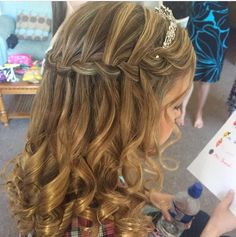 Cute Toddler Hairstyles, Flower Girl Hairstyles, Quince Dresses, Toddler Hair, Prom Hair, Kids Hairstyles, Baby Hairstyles, Tangled, Hair Tutorial