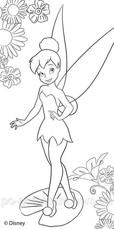 tinkerbell from the movie tinkerbell coloring pages for kids to print and color