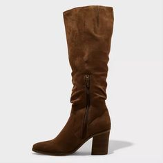 Women's Junie Tall Boots - Universal Thread™ Taupe 7 : Target Knee-high Boots With Pointed Toe For Fall, Fall Suede Heeled Boots With Wide Calf, Fall Wide Calf Suede Heeled Boots, Tall Almond Toe Heeled Boots For Fall, Fall High Shaft Heeled Boots With Stacked Heel, Fall Suede Knee-high Boots With Pointed Toe, Suede Knee-high Boots With Pointed Toe For Fall, Fall Heeled Boots With Stacked Heel And High Shaft, Fall Stacked Heel High Shaft Heeled Boots