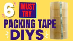 6 must try packing tape diy's