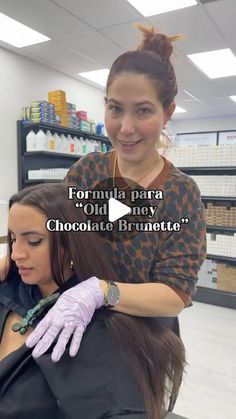 Gretell Diez Rodriguez on Instagram: "Fórmula para “Old Money Chocolate Brunette” tinte de @linea45pro"