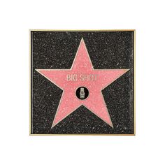 a star on the hollywood walk of fame with big shot written in pink and black