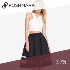 Express | Black High Waisted Skirt Express | Black High Waisted Skirt - Brand new with tags! Express Skirts Midi Elegant Cropped Skirt For Spring, Elegant Cropped Flowy Skirt, Black High Waisted Skirt, High Waisted Black Skirt, Skirts Midi, Cheer Skirts, High Waisted Skirt, Midi Skirt, Ballet Skirt