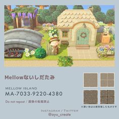 an advertisement for the game mellow island, which is being displayed in english and chinese