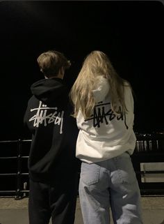 Stussy Couple, Stüssy Hoodie, Stussy Hoodie, Couple Fits, Winter Fits, Couple Outfits, 가을 패션, Hollywood Stars, Dream Clothes