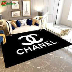 Product Information: Chanel inspired rugs black white hypebeast living room carpet small - rugs Rectangle RugFlannel surface, sponge middle, and non-slip plastic spots non-woven fabric bottom.Sponge Thickness: 6-7mm ( error: 2-3 mm).It is woven and dyed by advanced Hypebeast Living Room, Chanel Inspired, Large Carpet, Living Room Flooring, Living Room Area Rugs, Room Carpet, Bedroom Carpet, Floor Decor, Living Room Carpet