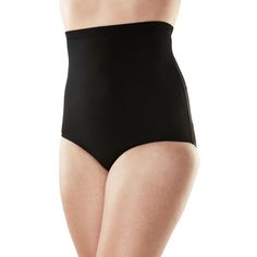 This High Waist Swim Brief is the perfect choice if you want full bottom coverage, a higher waist and tummy control for an ultra-flattering and smoothing fit. Pair these expertly designed swim briefs with your favorite Swimsuits For All bikini top or tankini top for a custom suit that’s all your own. Fitted Shapewear Bottoms With Contoured Waistband, Hip-length Smoothing Shapewear, Fitted Hip-length Smoothing Shapewear, Sculpting Bottoms With Wide Waistband, Hip-length Smoothing Shapewear Bottoms, Solid Color Hip-length Smoothing Shapewear, Flattering Fitted Black Bottoms, Fitted Shapewear Bottoms, Solid Color Smoothing Hip-length Shapewear