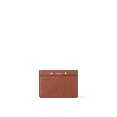 LOUIS VUITTON® - Card Holder - Cognac Rectangular Leather Card Holder In Cognac, Luxury Brown Card Holder With Interior Slots, Luxury Leather Card Holder, Louis Vuitton Card Holder, Louis Vuitton Business Card Holder, Luxury Brown Leather Card Holder, Latest Bags, Monogram Bag, Business Bag