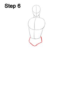 how to draw a female mannequin step 6