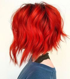 Red Bob Hair, Pink Short Hair, Pixie Bob Hairstyles, Red Bob, Short Red Hair, Bright Red Hair, Short Hairdos, Bright Hair, Short Hair Color