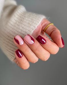 short fall nails, fall nails, fall nails short, short fall nails 2024, short fall nails 2024 trends, short fall nails simple, short fall nails trendy, short fall nails acrylic, short fall nails gel, red nails Red Nail Varnish, Burgundy Nail Designs, Kutek Disney, Wine Nails, Nagel Tips, Casual Nails, Burgundy Nails, Christmas Nails Acrylic