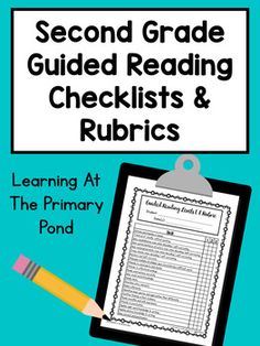 the first grade guided reading checklist and rubrics