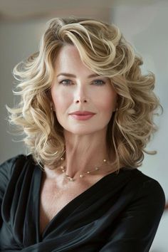 Medium Length Hair Styles For Women Over 50, Very Layered Hair Medium Over 50, Womans Hairstyle, Medium Length Hairstyles For Women, Glamorous Hairstyles, Haircuts For Women Over 40, Hair Mistakes