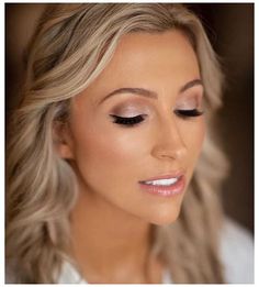 Wedding Makeup Blonde, Bridal Makeup Inspiration, Dramatic Bridal Makeup, Bridal Makeup For Green Eyes, Green Eyes Blonde Hair, Bridal Makeup For Blondes, Brown Eyes Blonde Hair, Blonde Hair Makeup