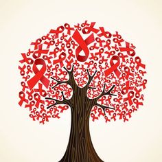 HIV/AIDS In Nigeria: Where Are We In 2015? Ribbon Tree, Foto Top, Desain Buklet