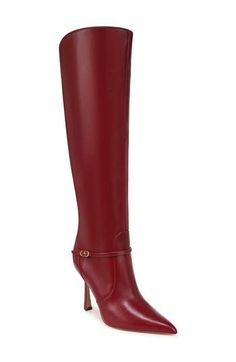 4" heel 14 3/4" shaft; 14" regular calf circumference 14 3/4" shaft; 16" wide calf circumference Side zip closure Leather upper/synthetic lining/rubber sole Imported Wide Calf, Sam Edelman, Boot Shoes Women, Knee High Boots, Knee High, Womens Boots, Leather Upper, Shoe Boots, Nordstrom