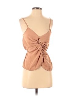 Flawless Sleeveless Blouse Size: X-Small Tops - used. 100% POLYESTER | Flawless Sleeveless Blouse: Tan Tops - Size X-Small Cheap Brown Blouse For Vacation, Cheap Sleeveless Padded Blouse, Affordable Sleeveless Padded Blouse, Tan Top, Small Tops, Sleeveless Blouse, Sleeveless Top, Women Handbags, Womens Tops