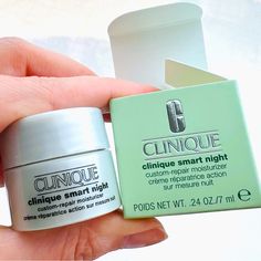 5 For 25clinique Smart Night Repair Moisturizer 7ml Mini Nib New In Box. Clinique Smart Night Custom-Repair Moisturizer - Type 2 Is A Smart Night Cream That Targets All Major Signs Of Aging. Formulated With The Patented Clinique Smart Technology, This Product Is Able To Detect Localized Skin Concerns And Act Specifically On Them. As A Night Treatment, This Product Takes Advantage Of The Skin's Innate Renewal Process To Correct Skin Issues While Replenishing The Skin's Natural Resources. In Parti Clinique Skincare, Clinique Smart, Clinique Moisture Surge, Clinique Moisturizer, Overnight Mask, Smart Technology, Gel Moisturizer, Smart Technologies, Skin Issues