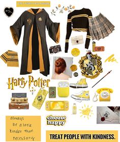 a collage of harry potter costume and accessories for children's birthdays or special occasions