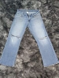 Do you love that vintage, traditional Levi's 527 style and feel?  I do, too.   Here, we have 6 pair of jeans.  All the following jeans have that same fit and size of Levi's 527's but are Roebuck & Co. All I can reason is that when Levi's stopped being made in Mexico and started being made in CH-INA, all the equipment remained in Mexico and Roebuck & Co. jeans are now made on that equipment with the tried and true fit and measurements we love. I have put a lot of wear into these jeans, working on my house and metal shop, over the years.  There are some white paint markings, black overspray, glue, and some good fray.  Just what you need to make that perfect lived-in hard-working look to your wardrobe.  Look closely at the pictures and you may see what traits I have listed. These are men's pa Make Jeans Longer With Inserts, Levis 527, Perfect Live, Vintage Traditional, Metal Shop, Hard Working, White Paint, Vintage Levis, Low Rise