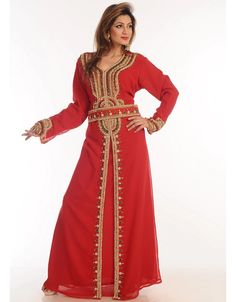 Arabic Red Georgette Hand Zari Embroidery Kaftan Dubai, Multi, Georgette, Handmade, Red, Red, Kaftans, XS, S, M, L, XL, 2XL, 3XL, 4XL, 5XL, 6XL, 7XL:Arabic Attire Traditional V-neck Abaya For Wedding, Festive Semi-stitched Long Sleeve Kaftan, Diwali Embellished Long Sleeve Kaftan, Long Sleeve Embellished Kaftan For Diwali, Embellished Long Sleeve Kaftan For Diwali, Festive Long Sleeve Semi-stitched Kaftan, Semi-stitched Long Sleeve Kaftan With Dabka Work, Semi-stitched Long Sleeve Kaftan For Festive Occasions, Semi-stitched Long Sleeve Kaftan For Festivals