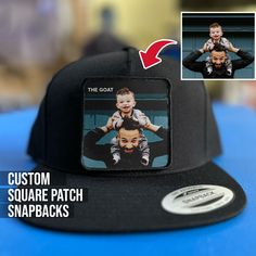 Unveil your unique style with our Custom Snapback Hat! Tailored just for you, it features your logo, photo, or design on a high-quality patch, offering a personalized touch. Ideal for anyone, this unisex snapback blends comfort with your personal flair, making it perfect for daily wear or special events. Keep it real, keep it you. #CustomHat #PersonalizedSnapback #YourDesignHere How to order: 1. Enter desired text in personalization field. 2. Send us your image via Etsy messages or email to hell Customizable 5-panel Snapback Hat, Customizable Casual 5-panel Snapback Hat, Casual Customizable 5-panel Snapback Hat, Customizable Black Trucker Hat With Flat Bill, Customizable Black Flat Bill Trucker Hat, Customizable Flat Bill Trucker Hat, Customizable Black Snapback Hat For Sports, Customizable Black Snapback Hat For Sports Events, Casual Black Personalized Snapback Hat