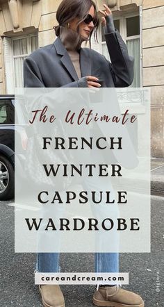 The timeless elegance of French winter wardrobe essentials is the perfect inspiration for your winter capsule wardrobe. Our blog post offers 25+ winter basics wardrobe essentials, along with 15 chic French winter outfit. Learn to curate your own French capsule wardrobe with these winter basics. Master how to dress like a French woman in winter. Cold weather outfits, capsule wardrobe outfits winter, French winter fashion women.