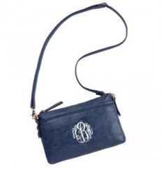 This monogrammed Crossbody Purse is the perfect way to complete any outfit! This purse is made with leather-like material, a top zipper closure, inside pockets, and an outside pocket with a magnetic snap closure. This purse also has an adjustable crossbody strap. Purse measure: 9.5 x 6.5 x 1.25 Please include the following in notes to seller/order details: 1. Initials EXACTLY as you would like for them to appear; 2. Thread color (I have all colors) 3. Monogram placement (quilted side or smooth s Leather Monogram Shoulder Bag For Everyday Use, Monogram Leather Bags For Everyday Use, Leather Monogram Bag For Everyday Use, Everyday Leather Bag With Monogram, Blue Monogram Bag For Everyday Use, Blue Monogram Bags For Everyday Use, Spa Wraps, Bath Wrap, Monogram Towels