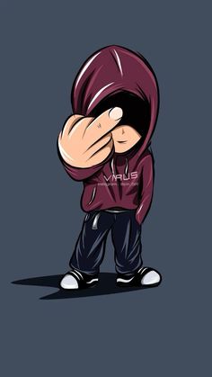 a person in a hoodie covering their face