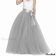 Olivia Mark - Adult Layered Ballet Tulle Midi Skirt for Dance Parties and Formal Events Long Tutu Skirt, Grey Tulle Skirt, Long Tutu, Tutu Party, Tulle Long Skirt, Puffy Skirt, Evening Skirts, Tulle Midi Skirt, Layered Tulle Skirt