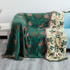 46857032597803|46857032630571|46857032663339 Sofa Blanket Decor, Summer Bed, Boho Throw Blanket, Boho Chique, Bed Spread, Boho Throws, Sofa Throw Blanket, Spring Birds, Summer Blanket