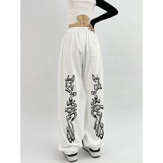 Hip Hop Casual White Dance Pants  Material: 80% Cotton + 20% Polyester  Style: Hip Hop, Dance, Jazz Size: S, M, L, XL Color: Black, White Occasion: Leisure, Outdoor, Daily, Vacation    * Pls be careful to choose the size before you order. * Pls allow little color difference caused by camera and computer monitors. Thank you! Important Notes: Please Use Similar Clothing To Compare With Size 1. The size refers to clothing dimensions, NOT your body measurements. 2. Please check the measurement chart White Baggy High Waist Harem Pants, White High Waist Baggy Harem Pants, White Hip Hop Bottoms For Streetwear, White Hip Hop Pants With Pockets, Spring Hip Hop Style Pants, Spring Hip Hop Pants, White Full Length Harem Pants With Pockets, White Wide Leg Hip Hop Pants, Hip Hop Style Stretch Full Length Pants