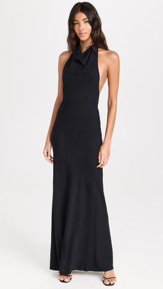 Evening Dresses Elegant Glamour, Formal Chic, Black Halter Dress, Strapless Midi Dress, Womens Cocktail Dresses, Silk Midi Dress, Black Wedding Dresses, Evening Dresses Elegant